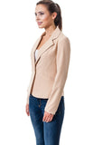 One Button Blazer Beige