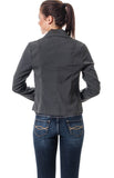 Gray One Button Blazer