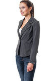 Gray One Button Blazer