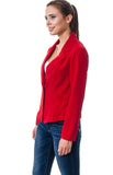 One Button Blazer Red