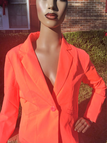 Neon Orange Blazer