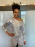 Silver Sequins 2 piece