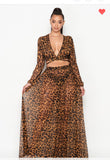 Leopard Maxi Skirt Set