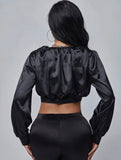 Crop Satin Top