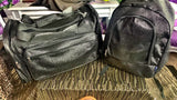 Black Duffel Bag Set (2)Piece