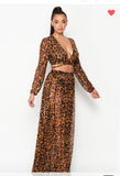 Leopard Maxi Skirt Set