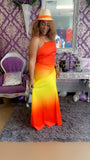 Ombré Dress Orange Multi