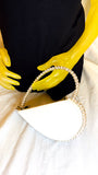 Heart Shape Clutch White
