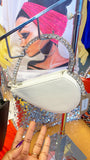 Heart Shape Clutch White