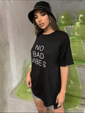 No Bad Vibes Reflective Tee