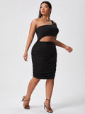 Black Cut Out Bodycon Dress