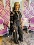 Black One-Sided Jumpsuit