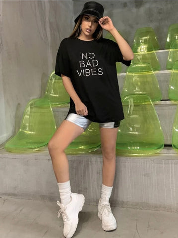 No Bad Vibes Reflective Tee