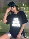 No Bad Vibes Reflective Tee