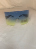 Oversized Shades Blue/Yellow
