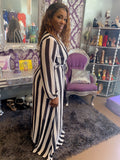 Goddess Dress Pinstrip
