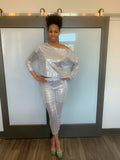 Silver Sequins 2 piece