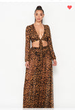 Leopard Maxi Skirt Set