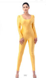 Sexy Silky Jumpsuit Gold