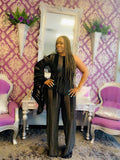 Black One-Sided Jumpsuit