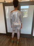 Silver Sequins 2 piece
