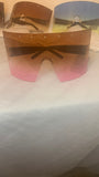 Oversized Shades Brown/Pink