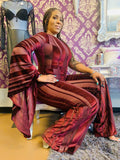 Burgundy One Sided Jumpsuit
